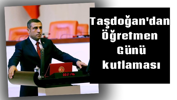 Taşdoğan'dan Öğretmen Günü kutlaması 