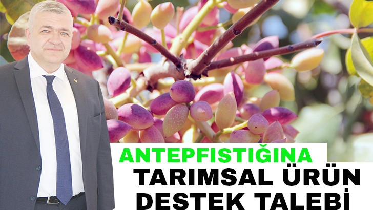 ANTEPFISTIĞINA TARIMSAL ÜRÜN DESTEK TALEBİ