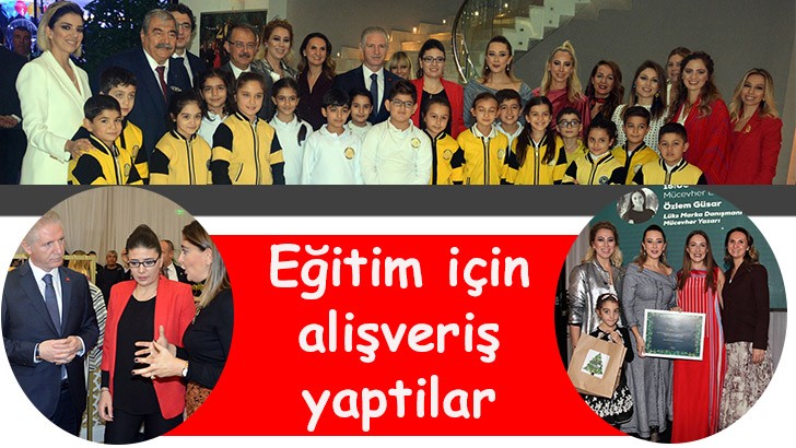 Eğitim için alişveriş yaptilar 