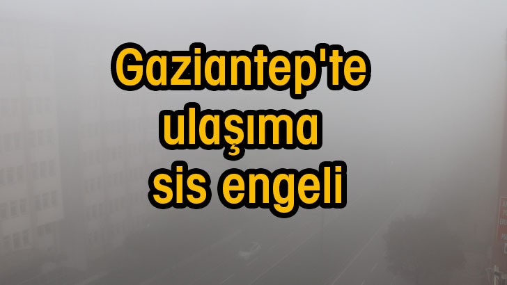 Gaziantep'te ulaşıma sis engeli