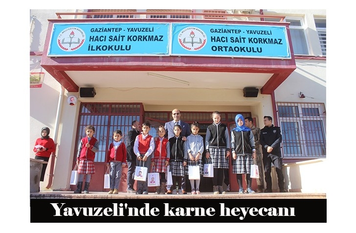 Yavuzeli'nde karne heyecanı 