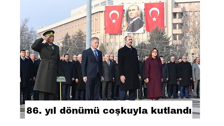 Atatürk’ün Gaziantep’e gelişinin 86. yıl dönümü kutlandı 