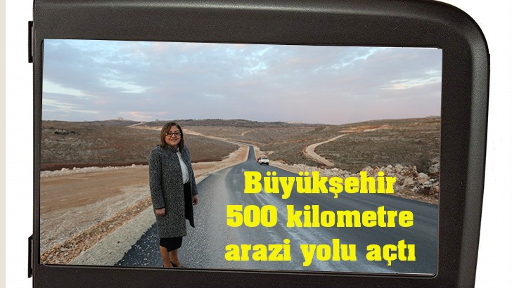 Büyükşehir  500 kilometre arazi yolu açtı