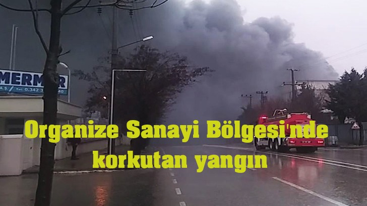 Organize Sanayi Bölgesi'nde korkutan yangın 