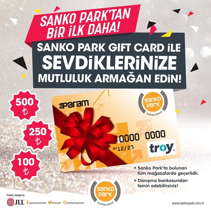 SANKO Park gıft kart ile o’na sonsuz hediye seçeneği sunun 
