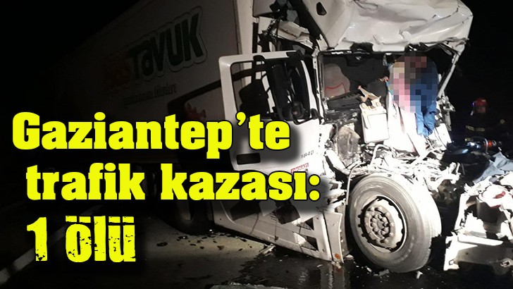 Gaziantep’te trafik kazası: 1 ölü 
