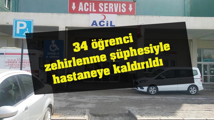 Gaziantep'te 34 öğrenci zehirlenme şüphesiyle hastaneye kaldırıldı 