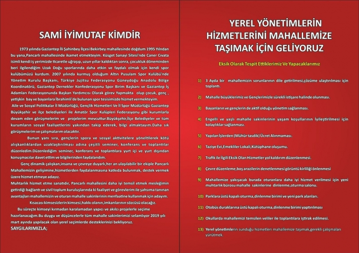 Yerel Yönetimlerin Hizmetlerini Mahallemize Taşımak İçin Geliyoruz