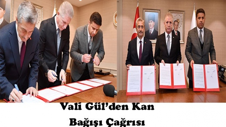 Vali Gül’den Kan Bağışı Çağrısı