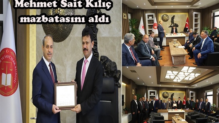 Mehmet Sait Kılıç mazbatasını aldı