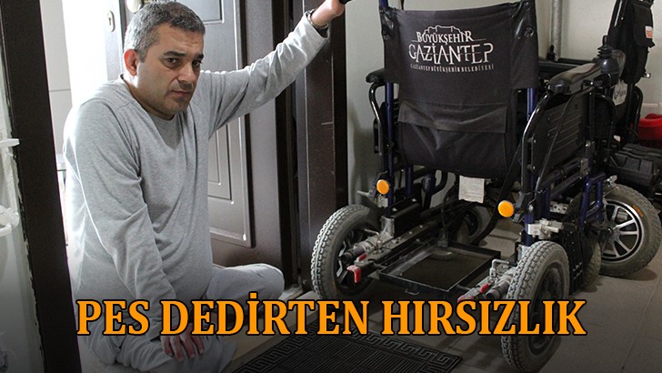 Vicdansız hırsızlar engelli aracındaki aküyü çaldılar