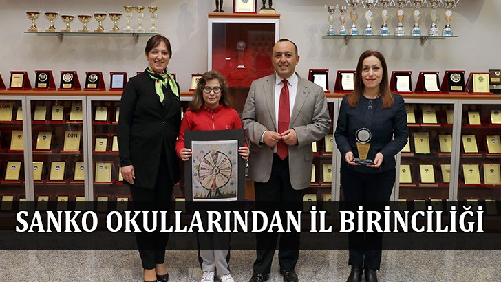 SANKO Okulları öğrencisi resimde il birincisi oldu