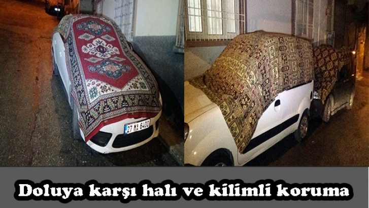 Doluya karşı halı ve kilimli koruma