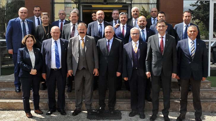 GSO yönetiminden GAOSB Başkanı Şimşek'e hayırlı olsun ziyareti