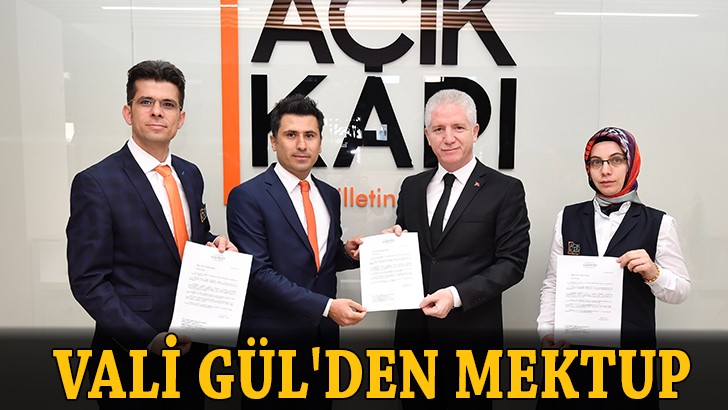 Vali Gül'den mektup