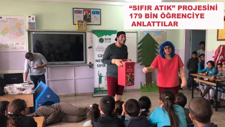 “SIFIR ATIK” PROJESİNİ 179 BİN ÖĞRENCİYE ANLATTILAR