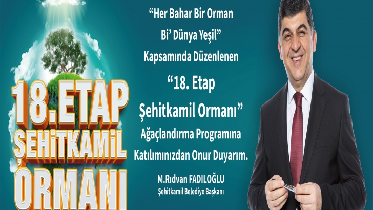 BAŞKAN FADILOĞLU’NDAN FİDAN DİKİMİNE DAVET