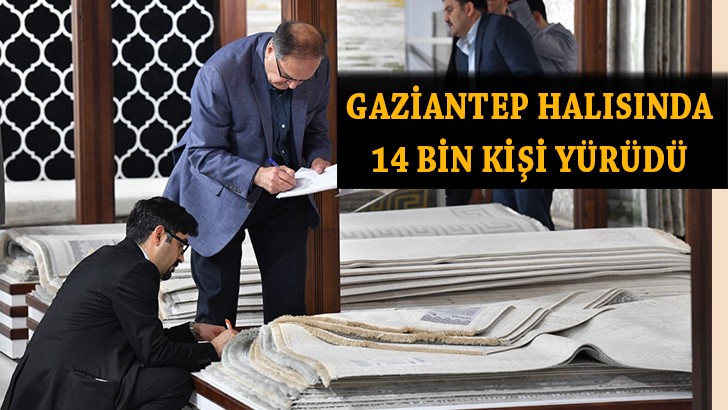 Gaziantep Halısında 14 Bin Kişi Yürüdü