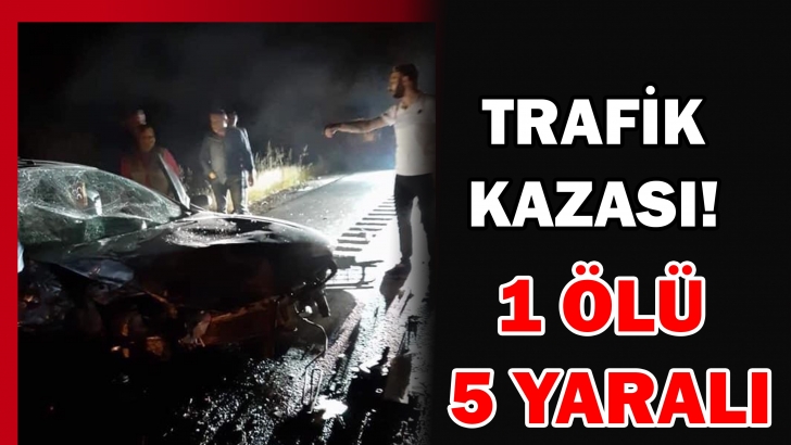 Gaziantep'te trafik kazası: 1 ölü, 5 yaralı