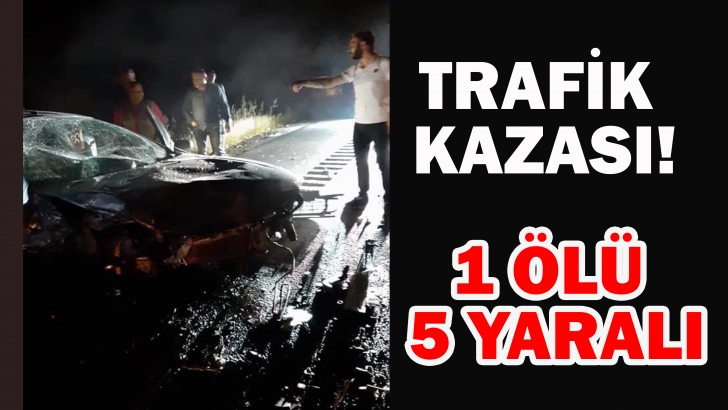 Gaziantep'te trafik kazası: 1 ölü, 5 yaralı