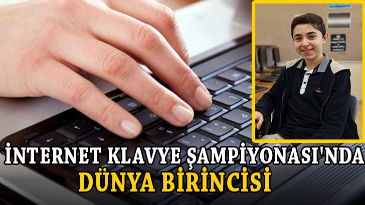 İnternet Klavye Şampiyonası'nda Dünya Birincisi