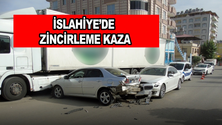 İslahiye’de zincirleme kaza: 1 yaralı