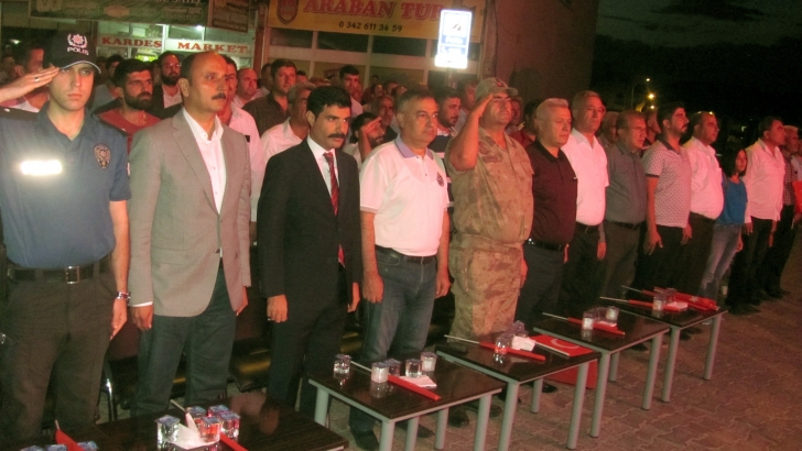 Araban’da Demokrasi ve Milli Birlik Günü