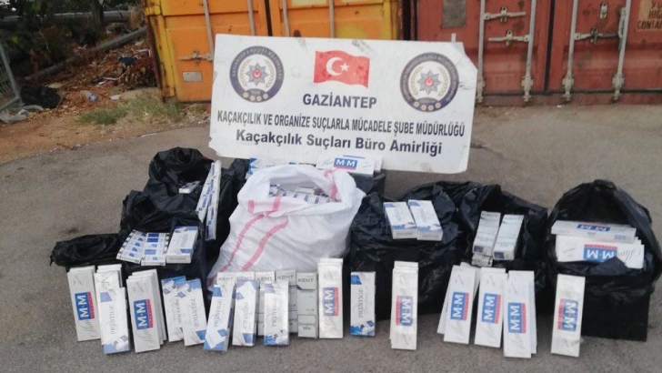 Gaziantep'te 6 Bin 250 Paket Kaçak Sigara Ele Geçirildi