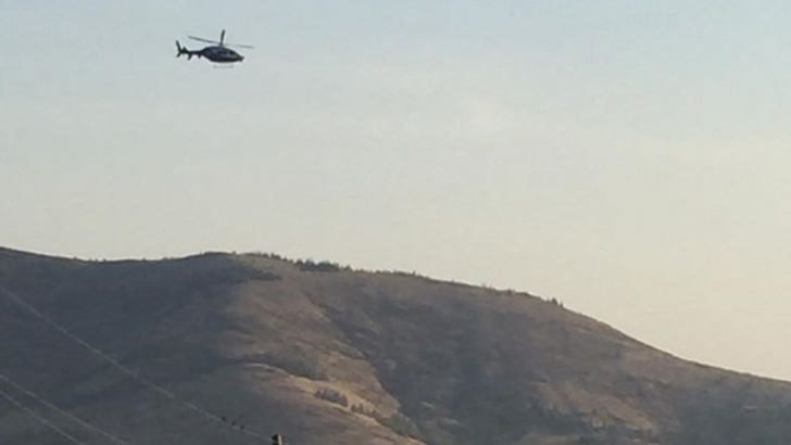 Nurdağı'nda helikopter destekli trafik uygulaması