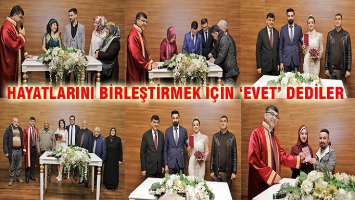 HAYATLARINI BİRLEŞTİRMEK İÇİN ‘EVET’ DEDİLER