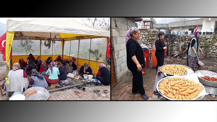 Afrin'deki Mehmetçiğe yöresel yemekler gönderdiler