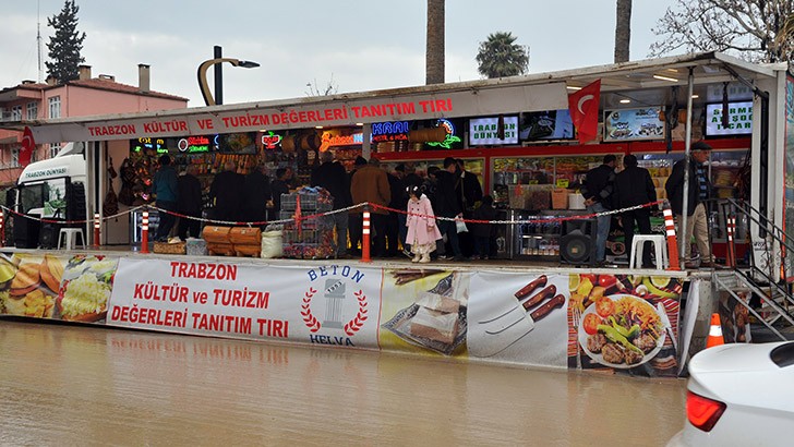Trabzon'un yöresel ürünleri Gaziantep'te