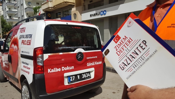 Gaziantep’te Zimem Defteri ile vatandaşların elektrik borcu ödendi