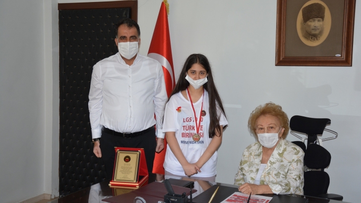 LGS Türkiye Şampiyonu Ekin’den Nüket Ersoy’a Anlamlı Ziyaret