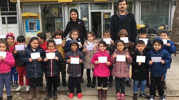 Antepli miniklerden Afrin'deki Mehmetçiğe mektup