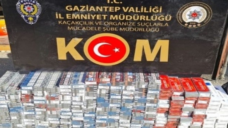 2 bin 700 paket kaçak sigara yakalandı