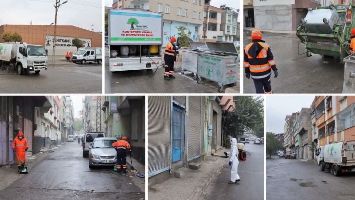 TEMİZLİK VE HİJYEN ÇALIŞMASI YOĞUN BİÇİMDE SÜRÜYOR