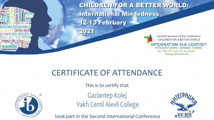 GKV’liler “Uluslararası Daha İyi Bir Dünya İçin Çocuklar” Konferansında