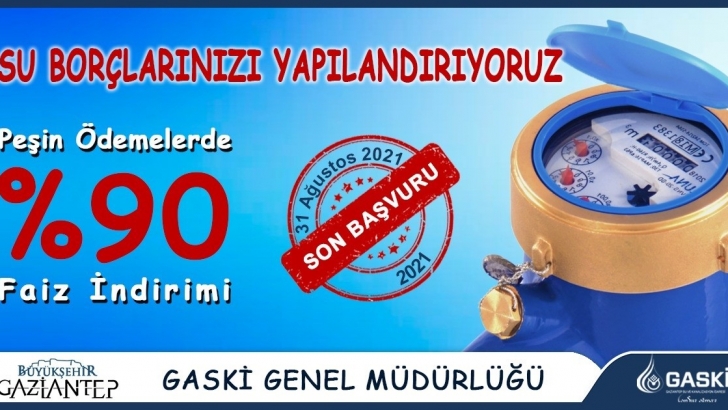 GASKİ’DEN YENİ YAPILANDIRMA MÜJDESİ