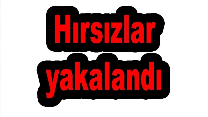 Hırsızlar yakalandı