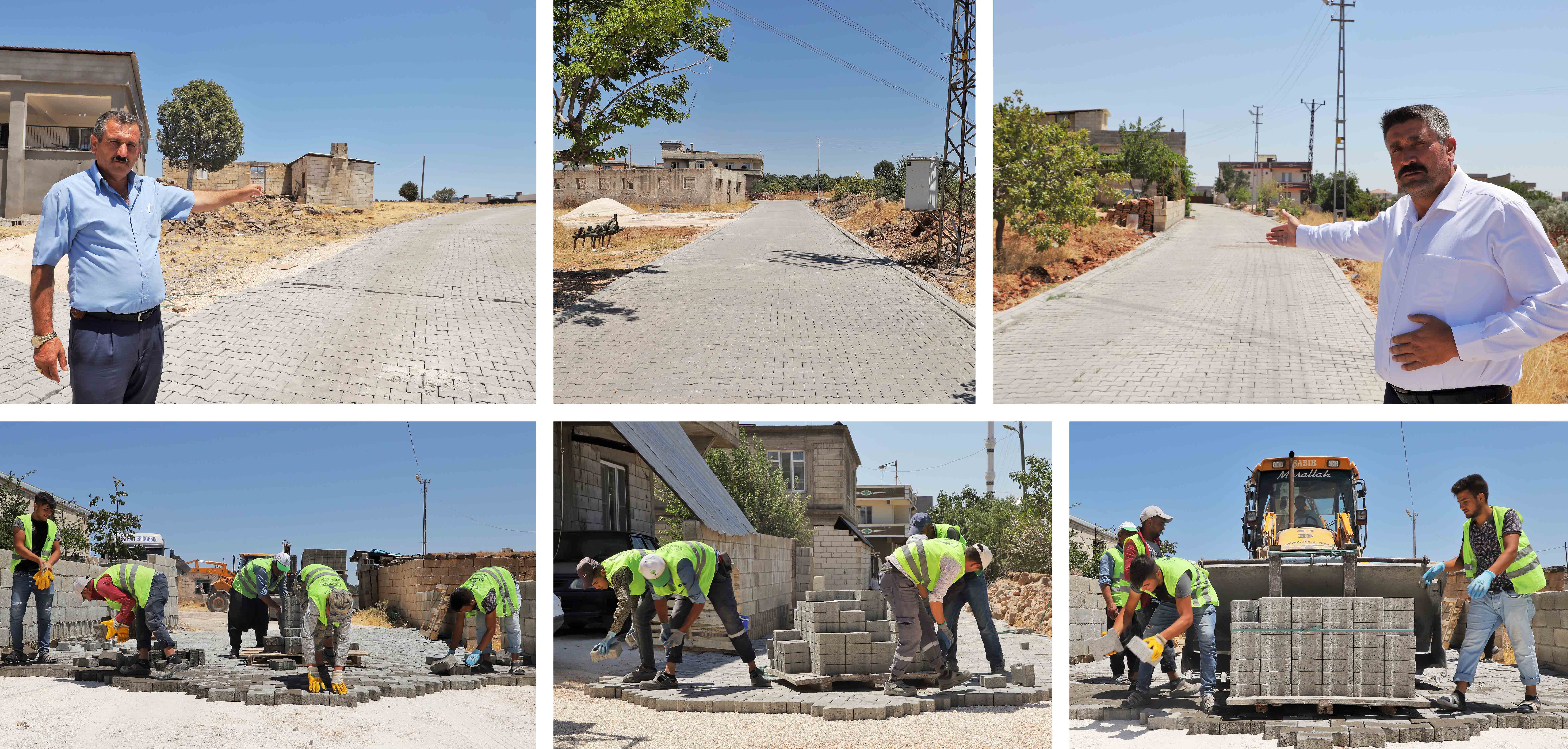 ŞEHİTKAMİL’DEN KARACABURÇ VE KOÇLU MAHALLESİNE KİLİTLİ PARKE TAŞI