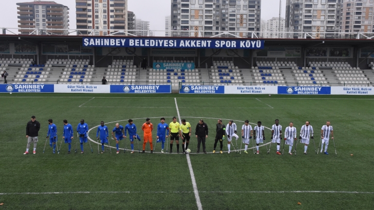 ŞAHİNBEY AMPUTEDEN TEK ATIŞ 1-0